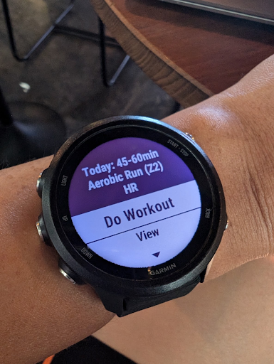 Garmin do workout